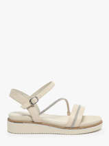 Sandalen Uit Leder Tamaris Beige women 42