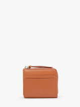Compacte Ritsportefeuille Caviar Leder Crinkles Oranje caviar 14316