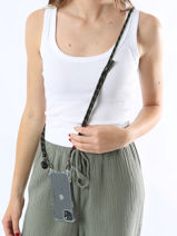 Schouderriem Voor Telefoonhoesje La coque francaise Zwart cordons LE312654-vue-porte