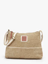 Cross Body Tas Naturel Le voyage en panier Beige naturel PM808