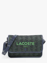 Schoudertas Heritage Monogramme Katoen Lacoste Blauw heritage monogramme NF4513HK