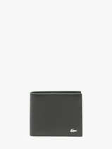 Portefeuille Leder Lacoste Zwart fg NH4573FW