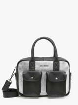 Cross Body Tas Argento Leder Paul marius Zwart argento DANDSARG