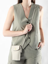 Longchamp Epure Etui ipod/cd Beige-vue-porte