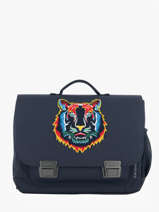 Boekentas Classic Midi 2 Compartimenten Jeune premier Blauw classics C