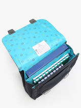 Boekentas Classic Midi 2 Compartimenten Jeune premier Blauw classics C-vue-porte
