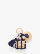 Sleutelhanger Cabas Pompon Raffia Vanessa bruno Veelkleurig charms 81V42970