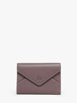 Portefeuille Leder Yves renard Violet enveloppe 29223