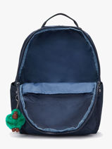 Rugzak 1 Compartiment Met 15" Laptopvak Kipling Blauw back to school KI5140-vue-porte