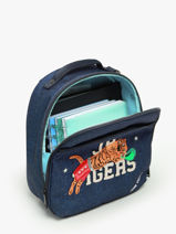 Rugzak Ralphie 1 Compartiment Jeune premier Blauw daydream boys B-vue-porte