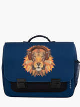 Boekentas Classic Midi 2 Compartimenten Jeune premier Blauw classics C