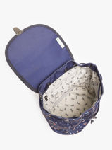Rugzak Rtro 1 Compartiment Cameleon Blauw retro SD25-vue-porte
