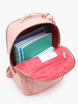 Rugzak Bobby 1 Compartiment Jeune premier Roze daydream girls G-vue-porte