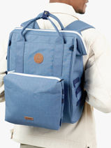 Rugzak Cabaia Blauw baby bag BABYBAG-vue-porte