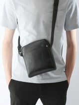 Cross Body Tas Calvin klein jeans Zwart monogram soft K512031-vue-porte