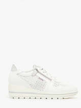 Sneakers Met Sleehak Uit Leder Mephisto Wit women P5144311
