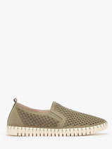 Mocassins Ilse jacobsen Groen men TULIP140