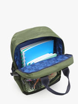 Rugzak 1 Compartiment Caramel et cie Groen fier GA-vue-porte