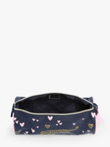 Pennenzak 1 Compartiment Milky kiss Blauw heart of gold 4419-vue-porte