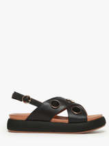 Sandalen Uit Leder Inuovo Zwart women A96010