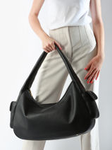 Schoudertas Julia X Lancaster Leder Lancaster Zwart julia 110-vue-porte