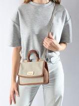 Cross Body Tas Laelia Woomen Beige laelia WLAE02-vue-porte