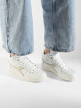 Sneakers Magic Demi Cut Uit Leder Diadora Wit unisex 179567-vue-porte