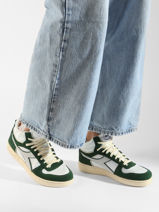 Sneakers Magic Demi Cut Uit Leder Diadora Wit unisex 178563-vue-porte