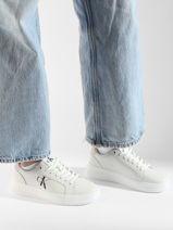 Sneakers Uit Leder Calvin klein jeans Wit women 8230LA-vue-porte