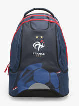 Rugzak Op Wieltjes 2 Compartimenten Federat. france football Blauw fff 23CX204R