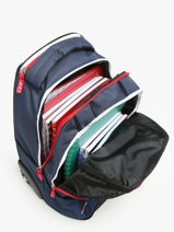 Rugzak Op Wieltjes 2 Compartimenten Federat. france football Blauw fff 23CX204R-vue-porte