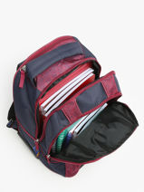 Rugzak Op Wieltjes 2 Compartimenten Fc barcelone Rood barca 223F204R-vue-porte