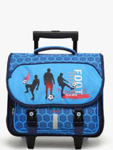 Boekentas 2 Compartimenten Snowball Blauw foot T46138