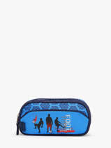 Boekentas Op Wieltjes 2 Compartimenten Snowball Blauw foot 46111