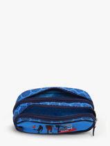 Boekentas Op Wieltjes 2 Compartimenten Snowball Blauw foot 46111-vue-porte