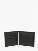 Portefeuille Leder Tommy hilfiger Zwart th plaque AM12515-vue-porte