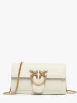 Cross Body Tas Love Bag Icon Leder Pinko Wit love bag icon A0F1