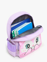 Mini Rugzak Miniprix Violet animal 608-vue-porte