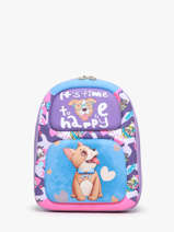 Mini Rugzak Miniprix Violet animal 88