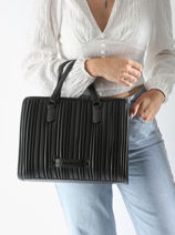 Handtas K Kushion Polyurethaan Karl lagerfeld Zwart k kushion 245W3085-vue-porte