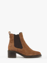 Enkellaarsjes Uit Leder Tamaris Bruin women 43
