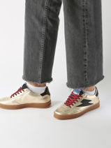 Sneakers Risy Uit Leder Semerdjian Goud women RISY178-vue-porte
