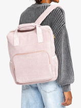 Rugzak 1 Compartiment Roxy Roze feeling good RJBP4795-vue-porte