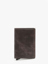 Kaarthouder Leder Secrid Bruin vintage 1229511