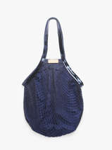 Schoudertas Filet Katoen Vanessa bruno Blauw filet 26V40700