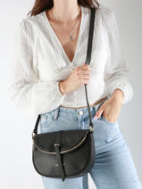 Cross Body Tas Dune Gaia Leder Lancaster Zwart dune gaia 102-vue-porte