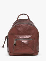 Rugzak Nine Leder Milano Bruin nine NI23066