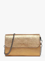 Cross Body Tas Nine Leder Milano Goud nine NI23064N