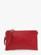 Cross Body Tas Caviar Leder Milano Rood caviar CA240611