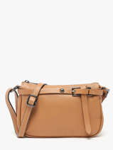 Cross Body Tas Caviar Leder Milano Bruin caviar G1421N